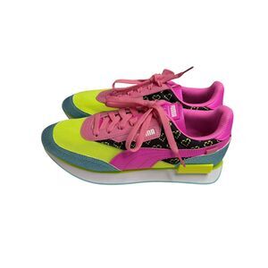 Puma LOL Surprise Future Rider VRQT Junior Sneaker Shoe Blue Pink Girl 7 NIB